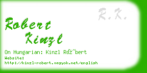 robert kinzl business card